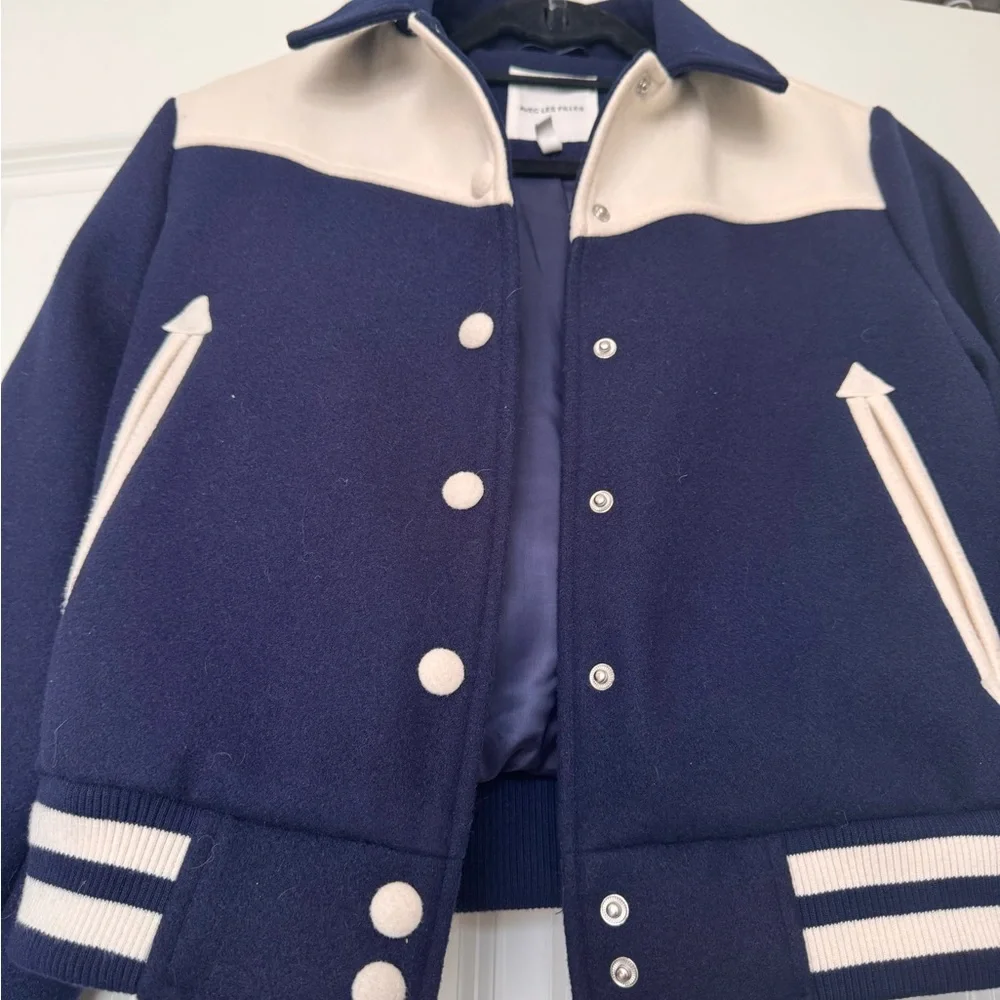 Avec Les Filles navy bomber jacket XS - Picture 2 of 5